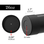 Linkidea Water Bottle Boot Compatible with YETI Rambler Bottle 26oz, Yonder 34oz, Silicone Anti-Slip Water Bottle Bottom Sleeve Cover Protector (Black / 2 Pack)