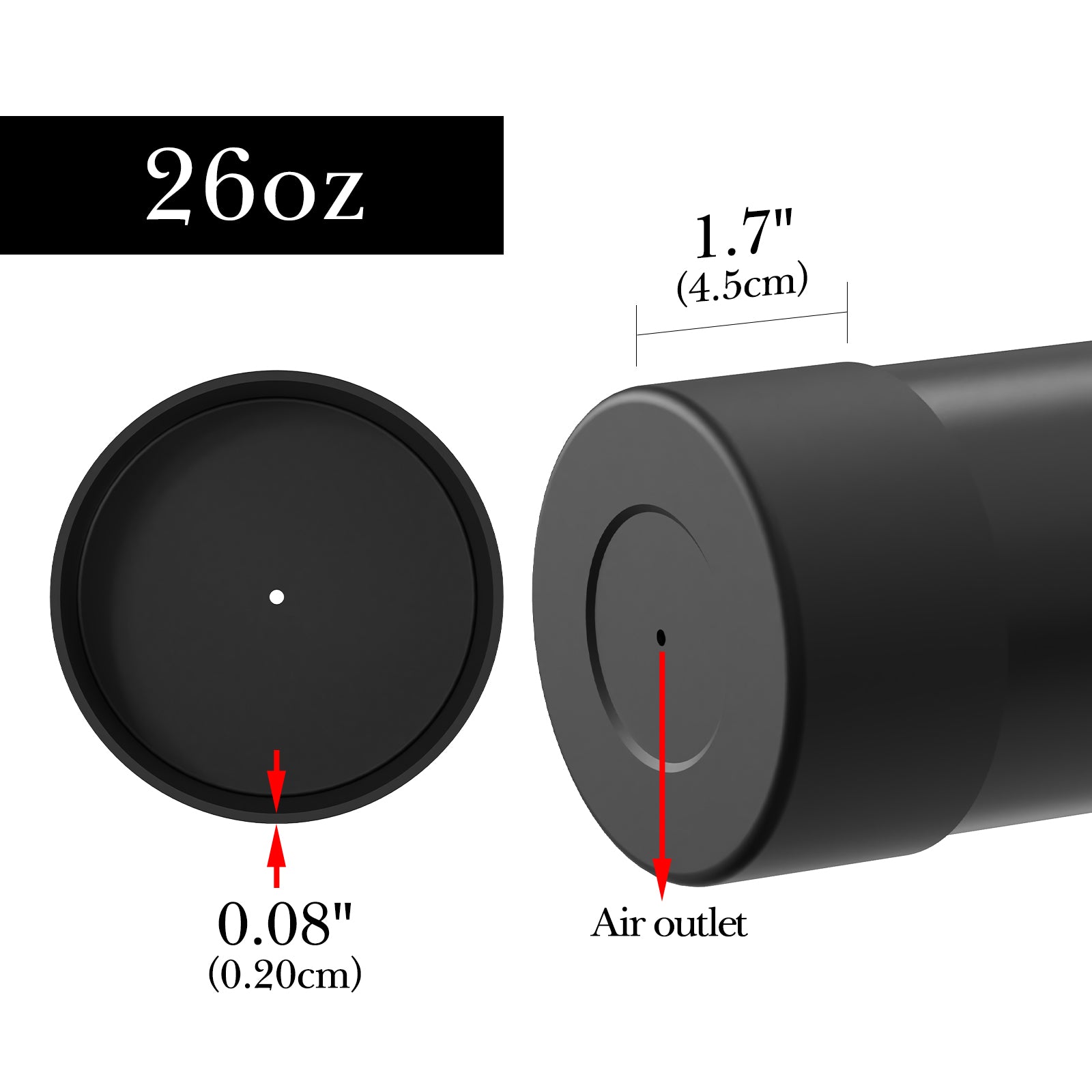 Linkidea Water Bottle Boot Compatible with YETI Rambler Bottle 26oz, Yonder 34oz, Silicone Anti-Slip Water Bottle Bottom Sleeve Cover Protector (Black / 2 Pack)