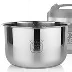 Linkidea Rice Cooker 304 Stainless Steel Inner Pot Compatible with Aroma ARC-150SB, ARC-5200SB, ARC-1120SBL, ARC-1030SB Inner Pot, Dishwasher Safe, No Coating Replacement Bowl