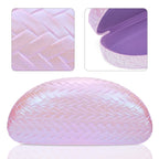 Extra Large Hard Shell Sunglasses Case, Oversized Sun Glasses Storage Organizer Compatible with RB4401D RBS0101S RB8097 RB8089 PO3352S PO3328S PO3311S (XXL, Pink)