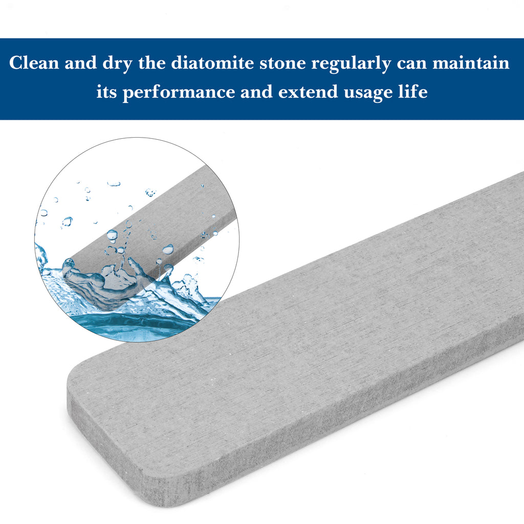 Linkidea Acrylic Toothbrush Holder with Drainage Hole, Bathroom Drawer Organizer with Drying Diatomite Stone, Compatible with Extra Clean, Oral-B CrossAction Toothbrush