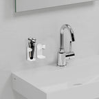 Linkidea 2 Pack Electric Shaver Wall Mount Holder, Self-Adhesive Adjustable Razor Organizer, Compatible with Braun Series 5 / 6 / 7 / 9, Bathroom Shower Storage (White)