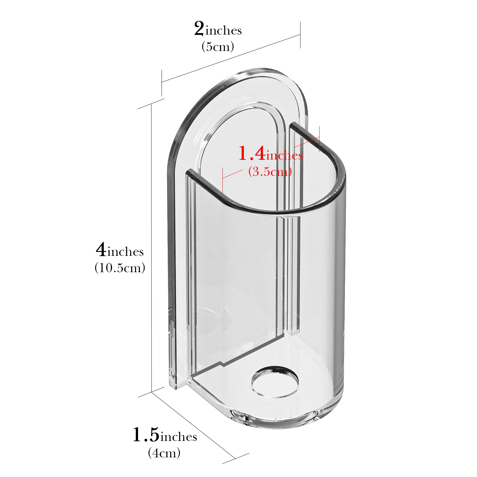 Linkidea Wall Mount Electric Toothbrush Holder, Acrylic Power Toothbrush Hanger, Self Adhesive Tooth Brush Organizer Compatible with Oral-B iO Series, Philip Sonicare ProtectiveClean (Clear)