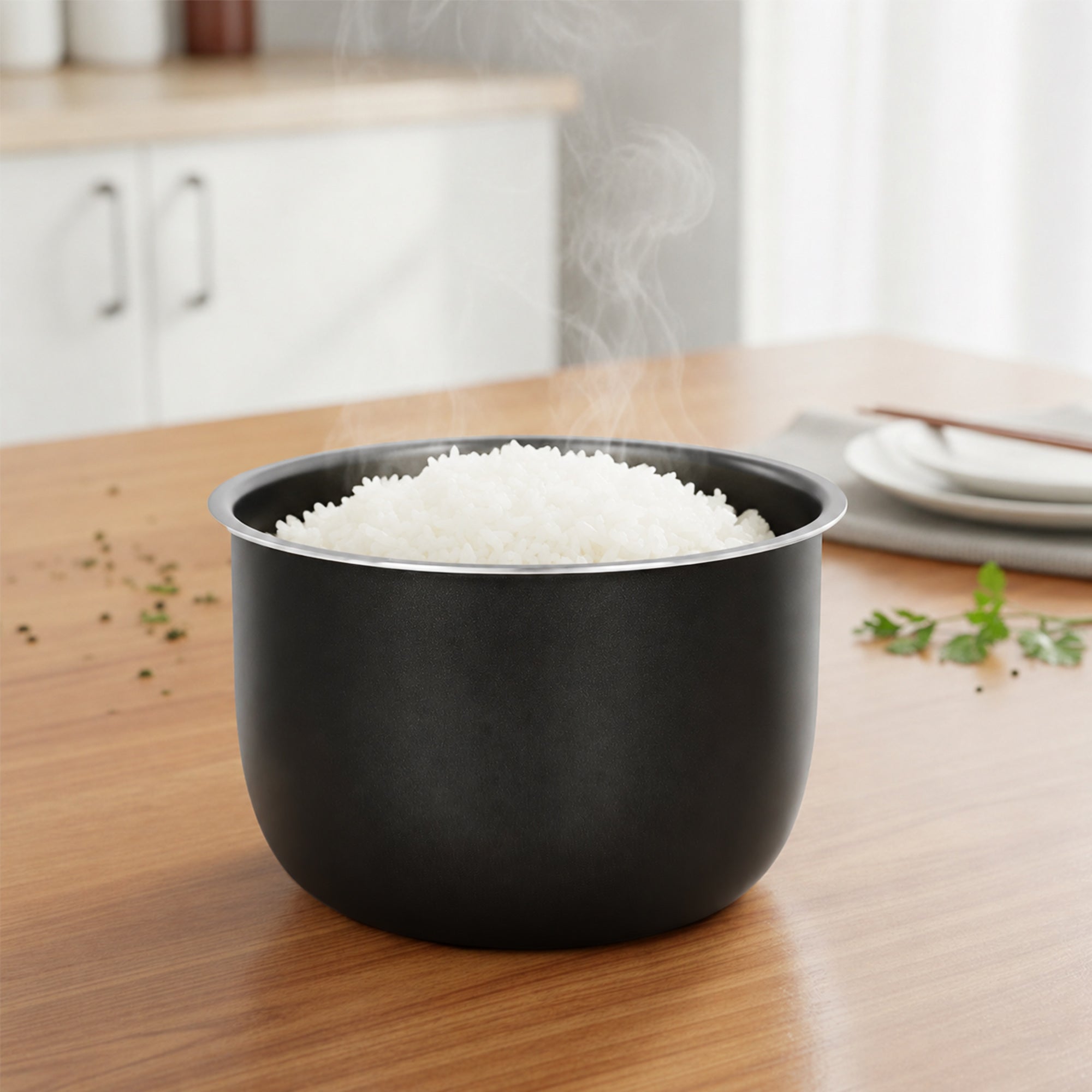 Linkidea 6 Qt Aluminum Alloy Inner Pot Compatible with Instant Pot Duo 7-in-1 Pressure Cooker, Nonstick Cooking Bowl Insert