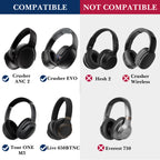 Linkidea Headphones Carrying Case Compatible with Skullcandy Crusher ANC 2, JBL Live 650BTNC, Denon AH-GC25W and More, Replacement Protective Hard Shell Travel Bag (Dark Grey)