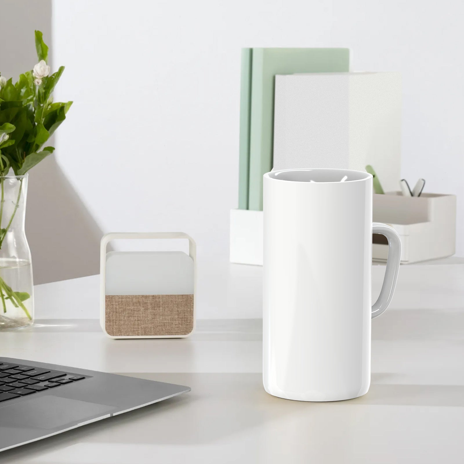 Linkidea Oversized Coffee Mugs 40oz, Extra Large Ceramic Coffee Cup with Handle, Super Big Tea Cup Large Capacity Drinking Teacups for Office and Home, White