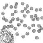 Linkidea 50 Pcs Iron Wire Mesh Pipe Screens, 15mm (0.6 Inch) Dome-Shaped Bowl Filters for Smoking & Herbal Pipes (Silver)