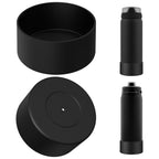 Linkidea 2 Pack Water Bottle Boot Compatible with Ello Cooper / Pop & Fill Bottle 22oz, Silicone Anti-Slip Bottle Bottom Sleeve Bumper Protector (Black)