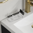 Linkidea Acrylic Short Safety Razor Stand, Stable Holder for Short Handle Double Edge Razors, Compatible with Viking Blade Chieftain, Henson, Rockwell, Merkur 34C, 15C, 37C