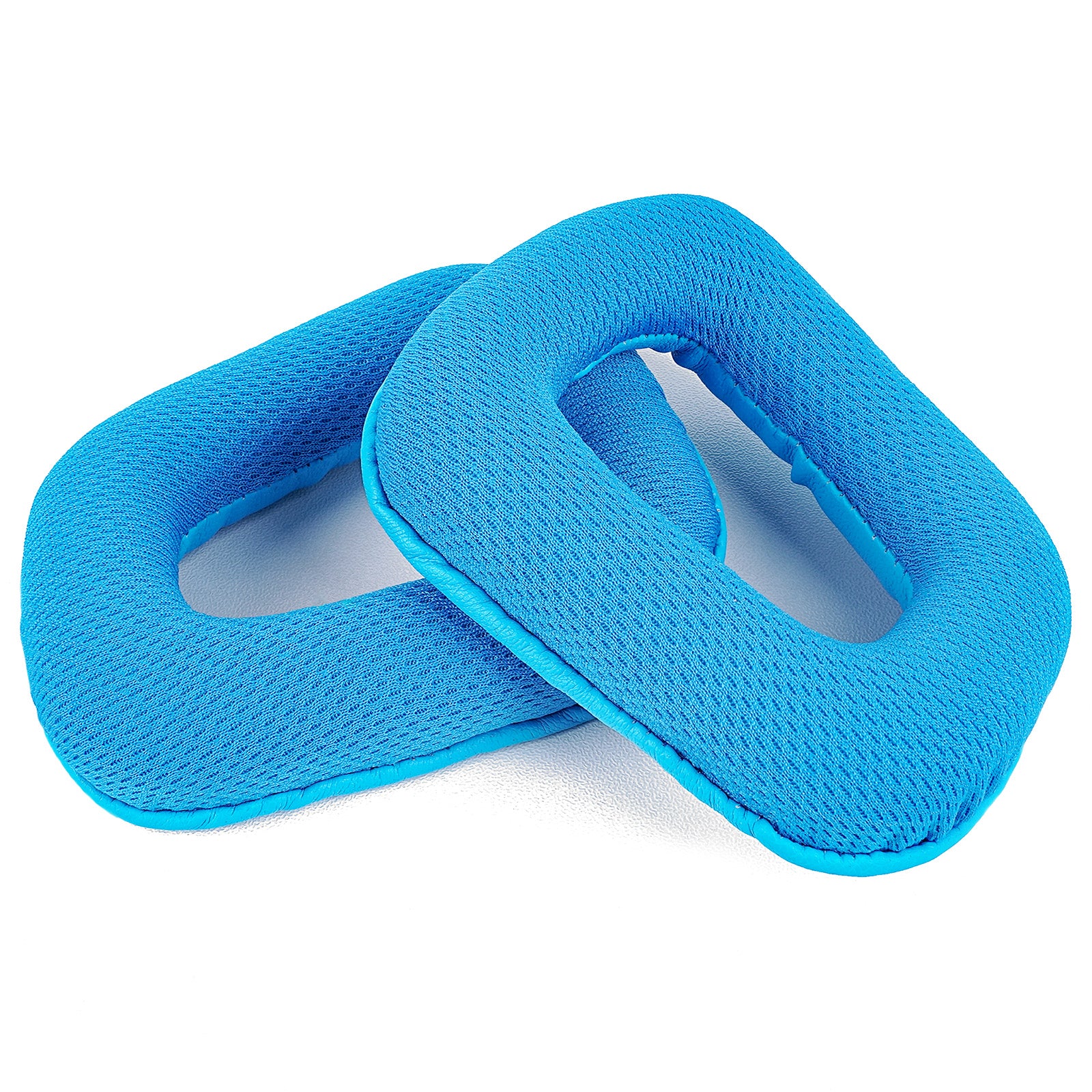 Replacement Ear Pads for Logitech G430, G930, G35, F450, G432, G332 Headphones, Ear Covers (Mesh Fabric/Blue)