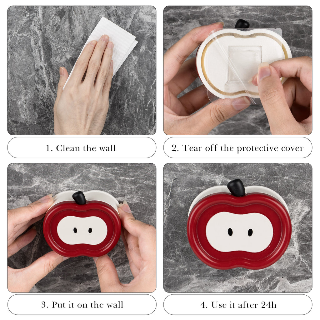 Linkidea 2 Pack Adhesive Manual Toothbrush Holder with Cover, 2 Slots Wallmount Brush Organizer Compatible with Colgate Extra Clean, Reach Essentials