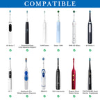Linkidea Electric Toothbrush Travel Case with Waterproof Lining, Compatible with Oral-B iO Series, Smart 1500 Toothbrush, Philips Sonicare, Hard Shell Protective Brush Case (Black)