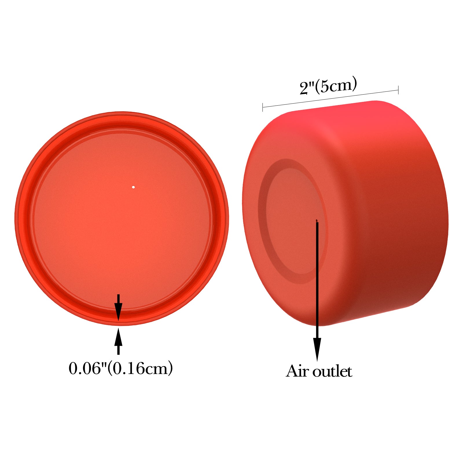 Linkidea Water Bottle Boot Compatible with IRON °FLASK Wide Mouth 32oz/40oz, Narrow Mouth 32oz, Silicone Bottle Bottom Sleeve Cover Protector, Bottle Bumper (Red / 2 Pack)