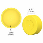 Linkidea 2 Pack Water Bottle Boot Compatible with Owala FreeSip 16oz, FreeSip Tritan 25oz, Silicone Anti-Slip Bottle Bottom Bumper Protector (Yellow)