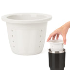 Linkidea Ceramics Tea Infuser for Loose Leaf Tea, Compatible with BEAST Tumbler 30oz, YETI Tumbler 30oz, Hydro Flask, RTIC Mug Attachment, Cup Tea Strainer (Dishwasher Safe)