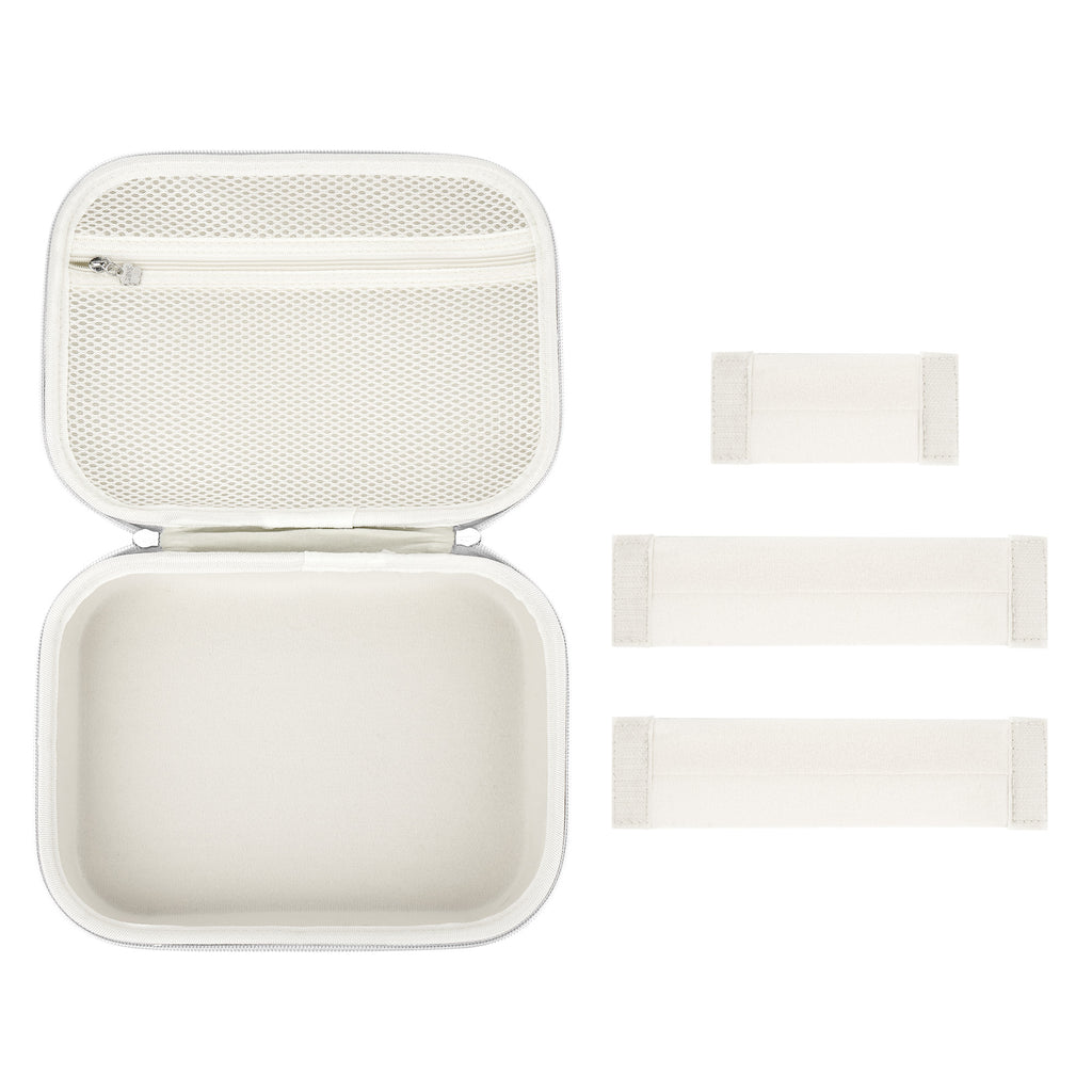 Linkidea Laser Hair Removal Device Storage Case, Women's Travel Shaving Kit Organizer Compatible with Air 3 IPL & 10 IPL, Portable Hair Removal Bag (White)