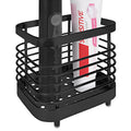 Linkidea Electric Toothbrush Holder, Stainless Vanity Toothpaste Stand, Single Slot Organizer Compatible with Oral-B iO Series, Philip Sonicare ProtectiveClean (Black)
