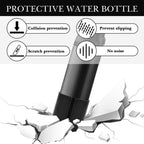 Linkidea 2 Pack Vegan Leather Water Bottle Boot Compatible with YETI Yonder 25oz, Stanley Flip Go 24oz, SIM 40oz, Universal 2.95"(7.5cm) - 3.15"(8cm) Bottle Bottom Bumper Protector