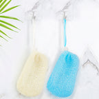 Linkidea 6 Pack Exfoliating Mesh Soap Bag Saver Set, Wholesale Nylon Bar Pouch with Drawstring, Body Scrubber Pocket Holder for Bath Shower