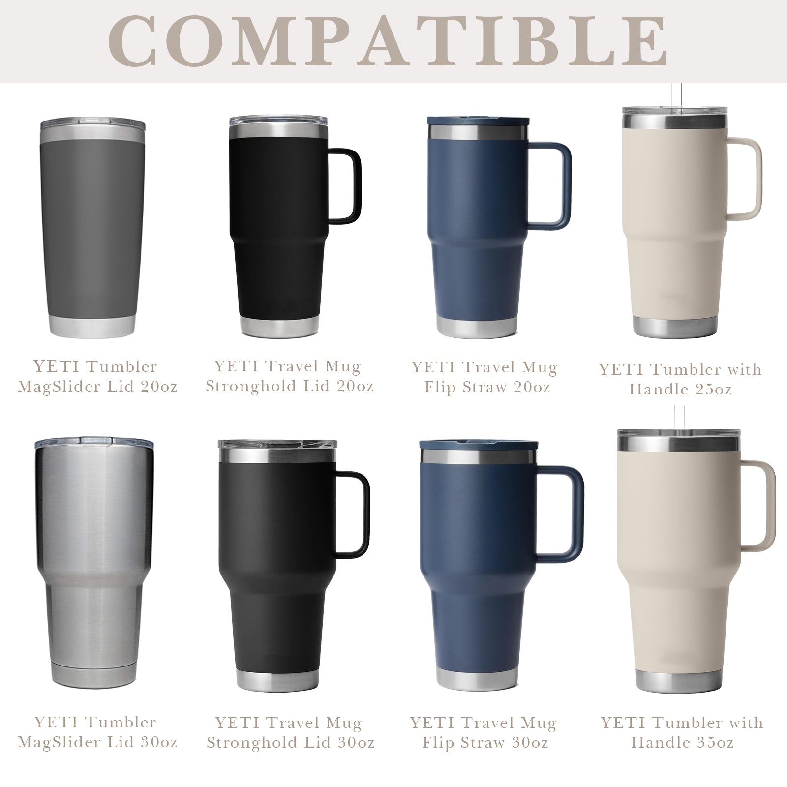Linkidea 2 Pack Water Bottle Boot Compatible with YETI Tumbler 20oz/30oz, Travel Mug 20oz/30oz, Silicone Anti-Slip Waterbottle Bottom Sleeve Cover Protector (Champagne)