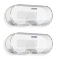 Extra Large Sunglasses Organizer Storage, Wall Mount Clear Eyewear Holder with Cover Compatible with Ray-Ban RB3548.RB4165/RBR0502/RB3647N/RB0360S/RB4420
