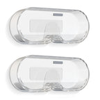 Extra Large Sunglasses Organizer Storage, Wall Mount Clear Eyewear Holder with Cover Compatible with Ray-Ban RB3548.RB4165/RBR0502/RB3647N/RB0360S/RB4420