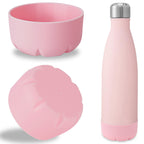 Linkidea 2 Pack Water Bottle Boot Compatible with 17oz ORIGINAL, BJPKPK, MIRA Cascade Cola Shaped Bottles, Silicone Bottle Bottom Sleeve Bumper Protector (Light Pink)