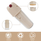 Linkidea Travel Toothbrush Toothpaste Container Cup, 3 in 1 Tooth Brush Holder with Mouthwash Cup, Multifunctional Toothbrush Case Compatible with Colgate Extra Clean, Oral-B CrossAction (Beige)