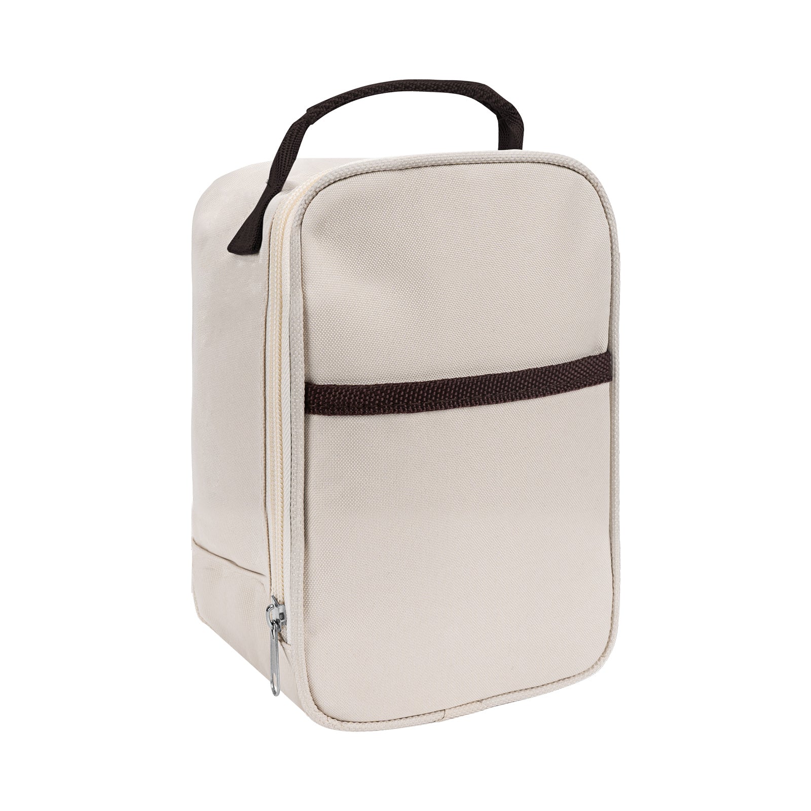 Linkidea Food Jar Insulated Bag, Thermal Jar Bag with Pocket Portable for Office Work Outdoor Picnic, Compatible with 16 oz THERMOS, Hydrapeak, WOLFF, Goodful (Beige)