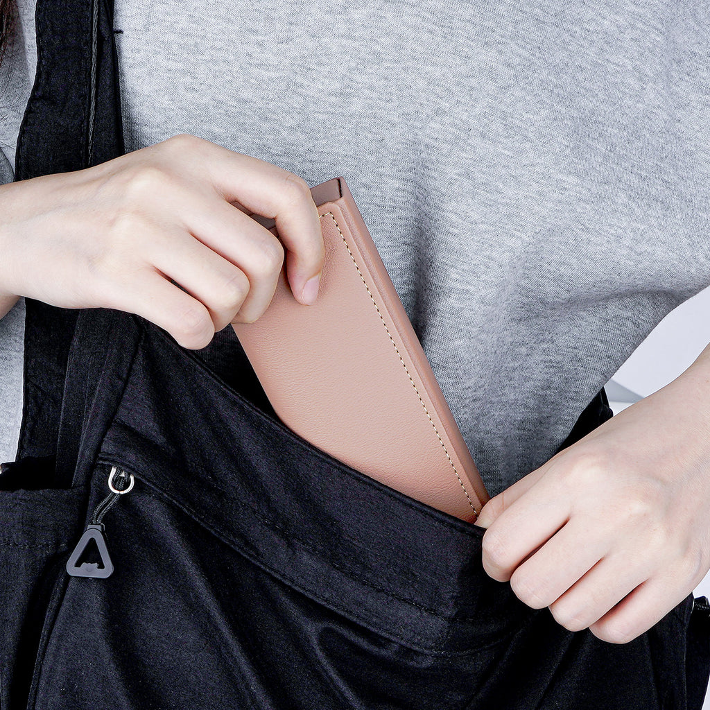Hard Shell Sunglasses Case, Pink Vegan Leather Eyewear Storage Bag Pouch Organizer Compatible with Persol PO3357S PO3235S PO3366S RayBan RB3647N RB2197