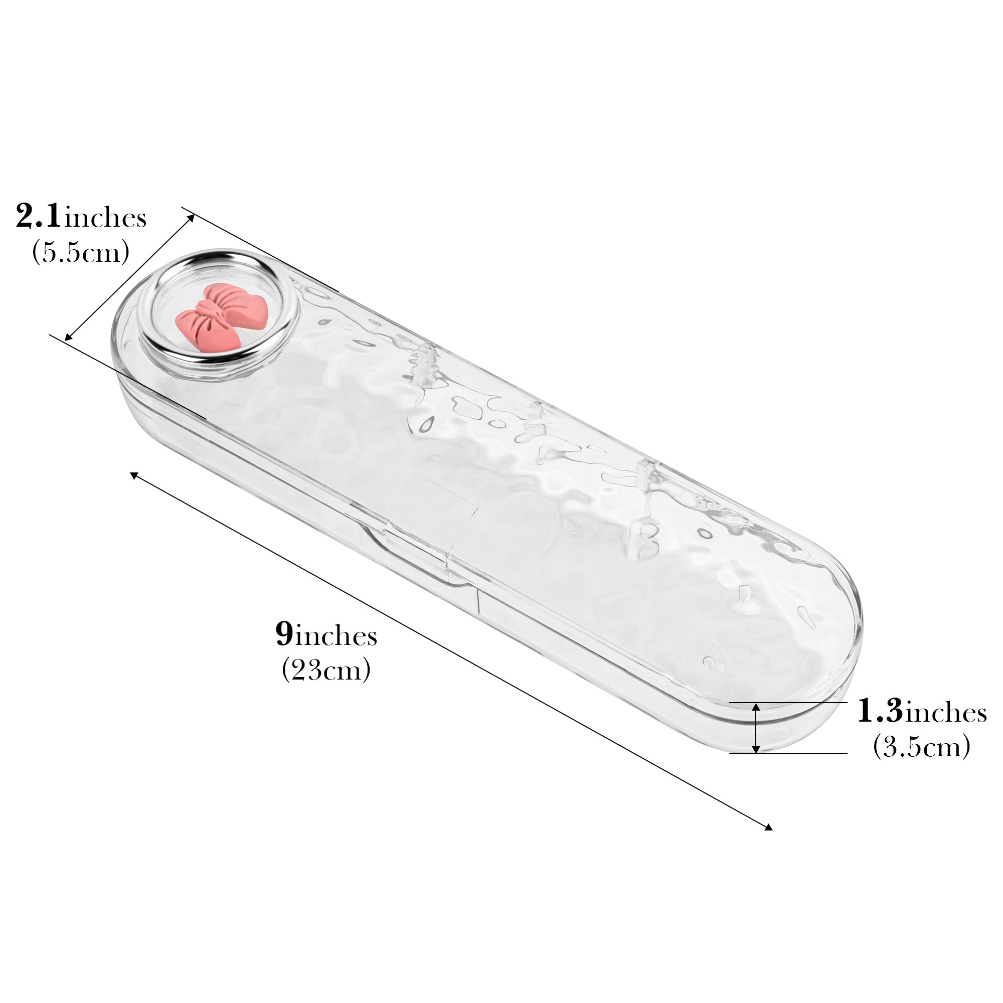Linkidea 2 Pack Travel Toothbrush Case Holder, Plastic Dustproof Toothpaste Container for Camping, Travelling, Compatible with Colgate Extra Clean, Oral-B CrossAction (Transparent)