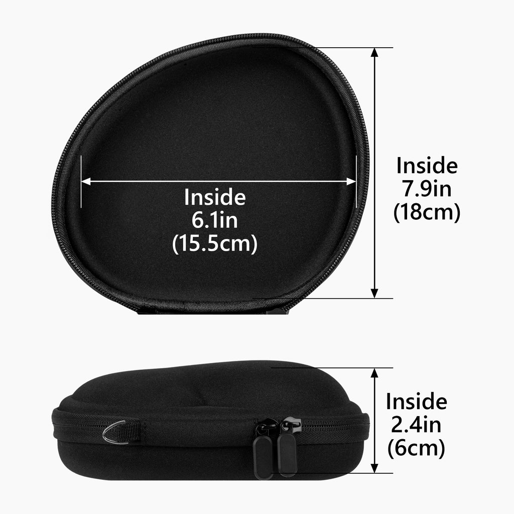 Linkidea Headphones Carrying Case Compatible with Logitech Stereo, Plantronics Blackwire 3220, Jabra Engage 75 and More, Replacement Protective Hard Shell Travel Bag (Black)
