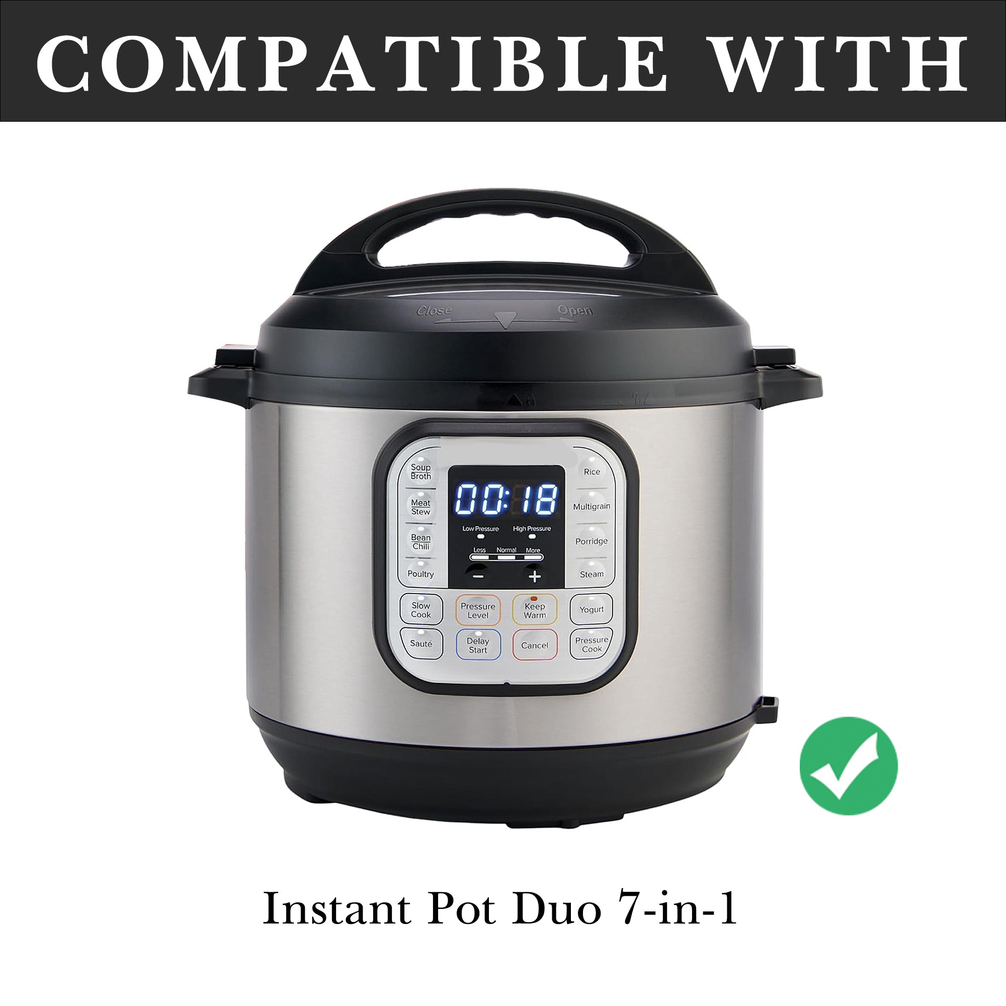 Linkidea Rice Cooker Aluminum Alloy Inner Pot Compatible with Instant Pot Duo 7-in-1, Dishwasher Safe, Replacement Bowl