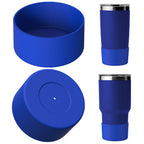 Linkidea Water Bottle Boot Compatible with YETI Rambler Travel Mug 20oz/30oz, Tumbler 20oz/30oz, Silicone Anti-Slip Water Bottle Bottom Sleeve Cover Protector (Navy Blue / 2 Pack)