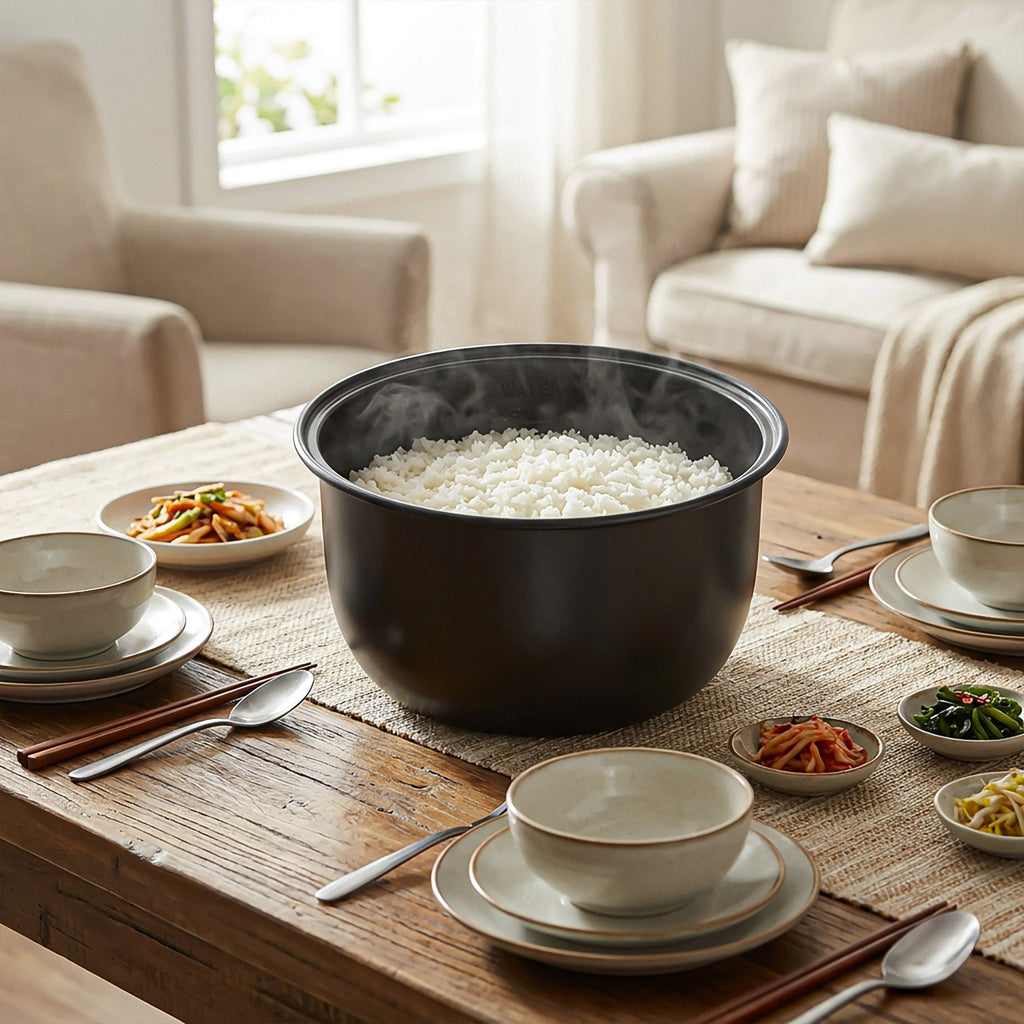 Linkidea Rice Cooker Aluminum Alloy Inner Pot Compatible with COSORI CRP-R501IP-KUS,5QT, Dishwasher Safe, Replacement Bowl