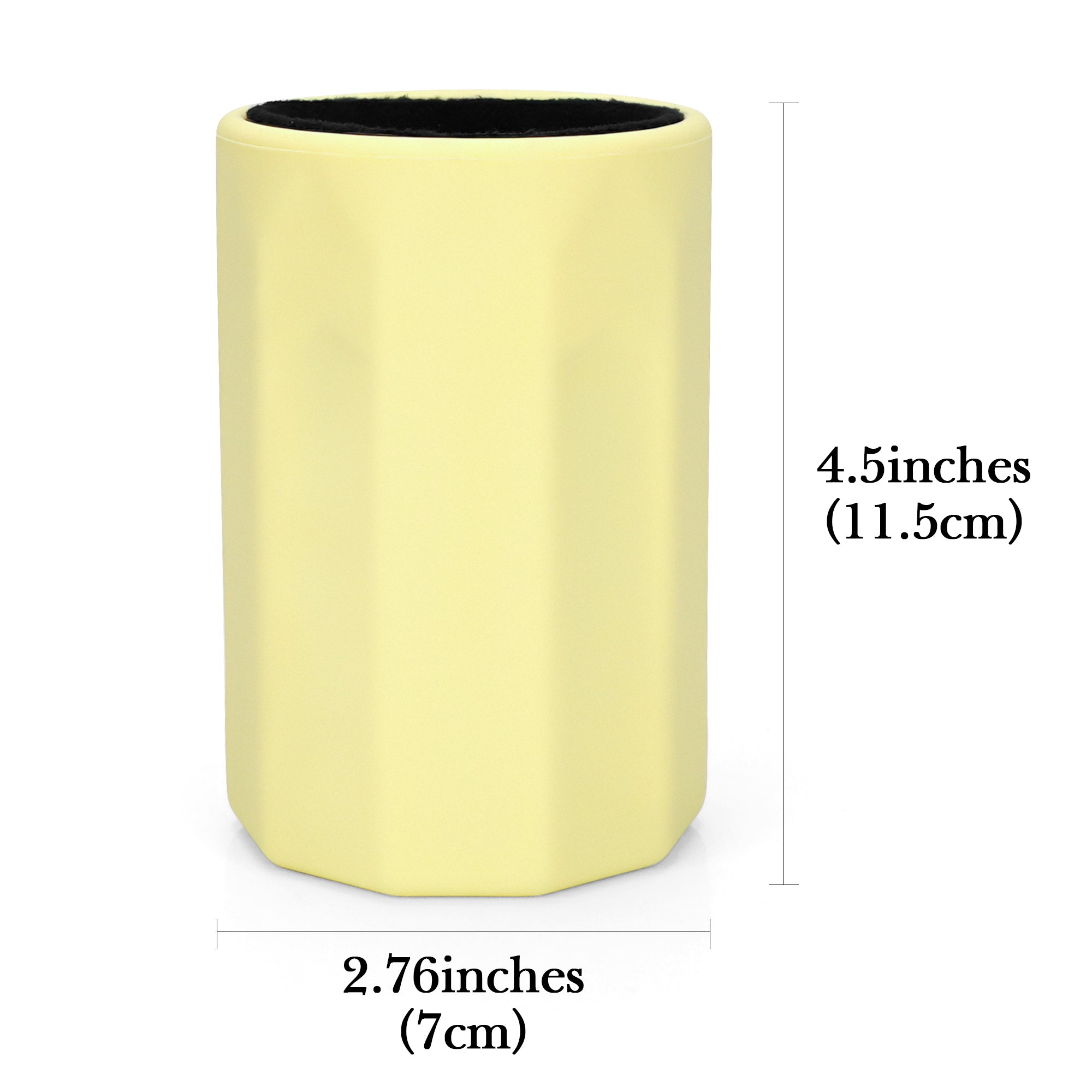 Car Cup Holder Sunglasses Stand, Extra Large Yellow Soft Silicone Eyewear Organizer with Plush Lined, Sun Shades Easy Access Storage, Scratch Protection