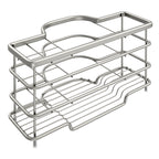 Linkidea Ventilated Toothbrush Holder for Bathroom, Stainless Steel Tooth Brush Stand for Toothbrush, Toothpaste, Razor, Hand Soap, Vanity Countertop 6 Slots Organizer (Brushed Nickel)