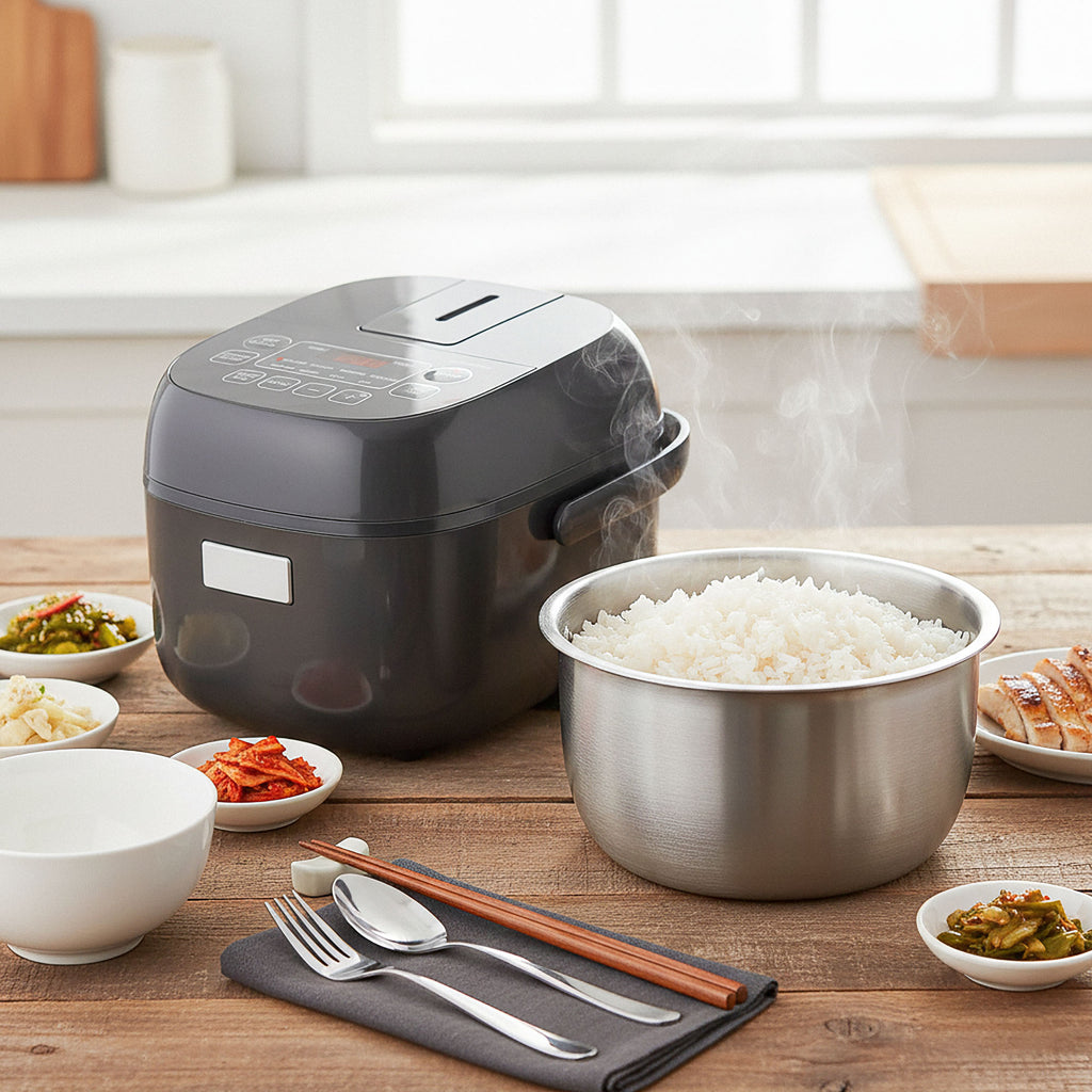 Linkidea Rice Cooker Stainless Steel Inner Pot Compatible wit TOSHIBA RC-5DSTUS(H), Dishwasher Safe, No Coating Replacement Bowl