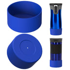 Linkidea 2 Pack Water Bottle Boot Compatible with Contigo West Loop 2.0 16oz/20oz/24oz, Huron 2.0 16oz/20oz, Silicone Anti-Slip Bottle Bottom Bumper Protector (Navy Blue)
