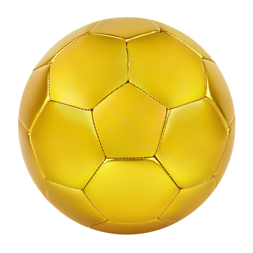 Linkidea Size 4 Gold Color Soccer Ball, Official Match Size Golden Soccer Ball, Gift Idea for Freestyle Soccer and Juggling
