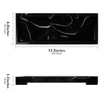 Linkidea Countertop Toothbrush Holder for Bathroom, Resin Tray for Electric Toothbrush/Toothpaste, Vanity Organizer Compatible with Oral-B iO Series, Sonicare ProtectiveClean(Black)