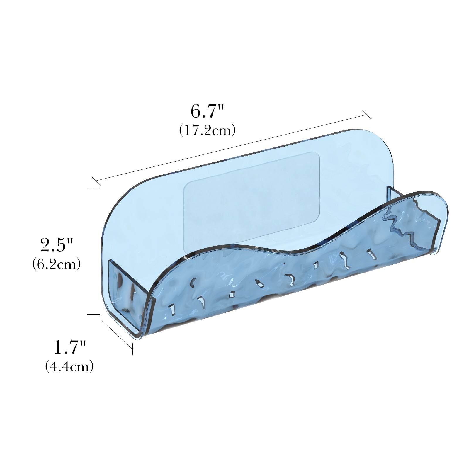 Extra Large Sunglasses Organizer Storage Wall Mount, Acrylic Glasses Eyewear Display Holder Compatible with Gucci GG0876S GG0875S Balenciaga BB0201S BB0166S (Clear Blue)