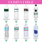 Linkidea Disposable Water Bottle Carrier with Shoulder Strap Compatible with 16.9 Fl Oz Crystal Geyser, Arrowhead, Insulated Neoprene Plastic Bottled Water Sling Bag (1 Pack / Rose Red)