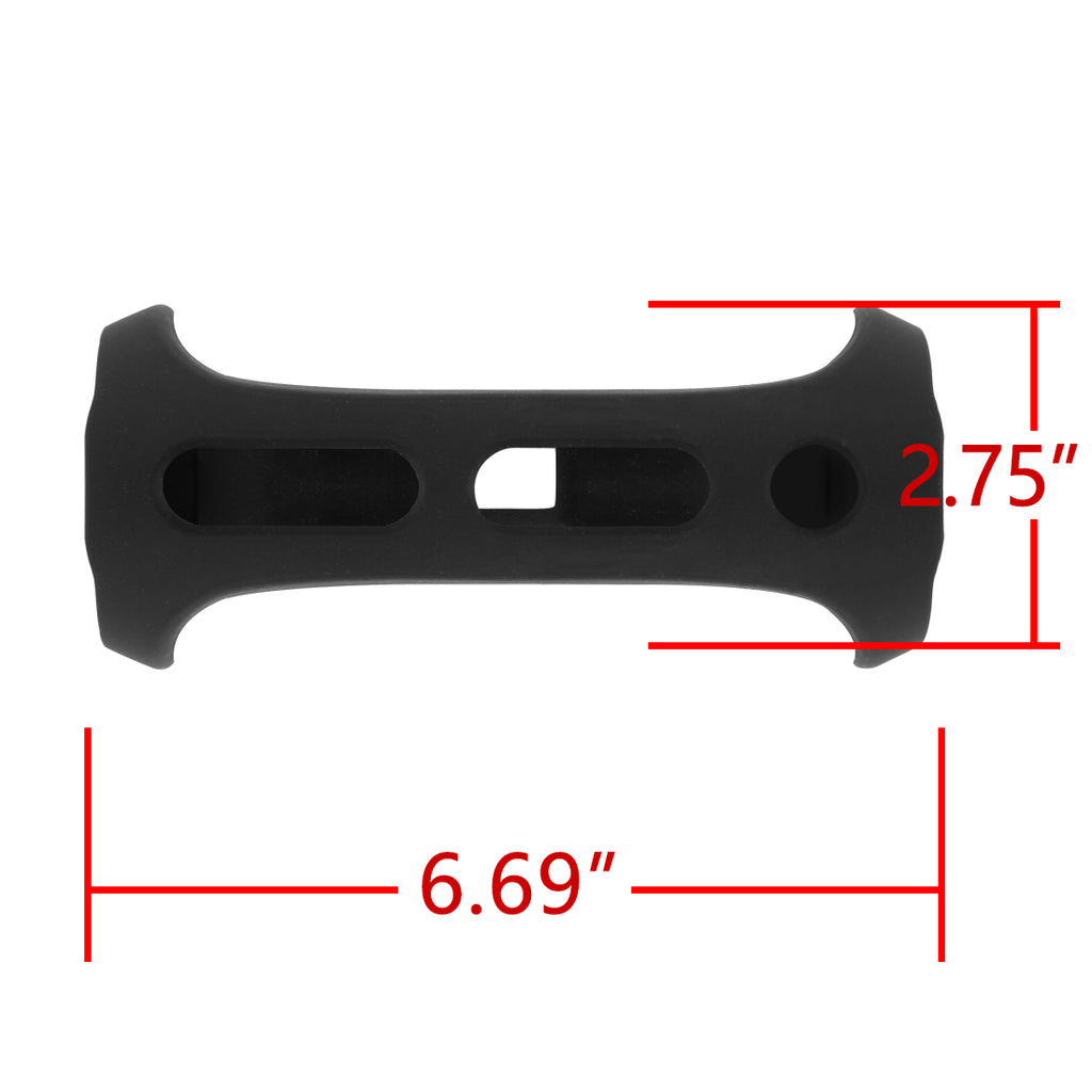 Linkidea Silicone Case Cover Compatible with JBL Flip 4 Portable Bluetooth Speaker, Soft Protective Sleeve, Black