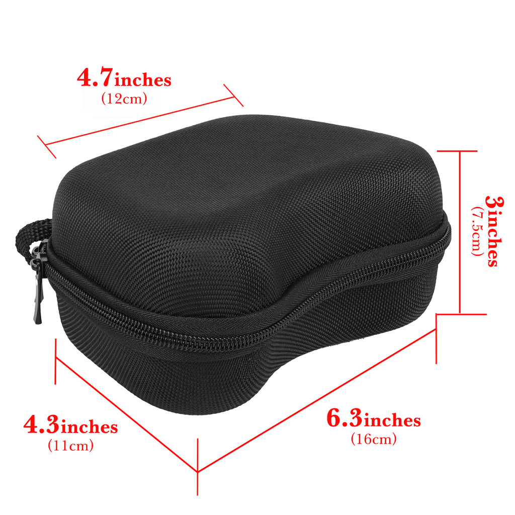 Linkidea Hard Travel Case Compatible with 8BitDo Pro 2, Ultimate Bluetooth, 2C, 2.4G Dual Sense Wireless Controller, Game Protective Storage Bag (Black)