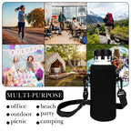 Linkidea Water Bottle Carrier with Strap Compatible with Simple Modern Summit Collection 22oz, Hydro Flask Wide Mouth, Waterbottle Sling Bag Holder with Shoulder Strap (Black)