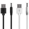 Linkidea 2 Pack Replacement Charger Cable Compatible with Fairywill FW-917/508/507 D1 D3 D7 D8 E6 E10 E11, Sonic Electric Toothbrush Charging Cord (Black, White / 4 ft)