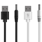 Linkidea 2 Pack Replacement Charger Cable Compatible with Fairywill FW-917/508/507 D1 D3 D7 D8 E6 E10 E11, Sonic Electric Toothbrush Charging Cord (Black, White / 4 ft)