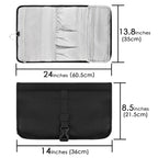 Linkidea Travel Carrying Protective Case Compatible with Dyson Airwrap Styler, Portable Hanging Curling Iron Storage Bag, Travel Bag with Hanging Hook (Black)
