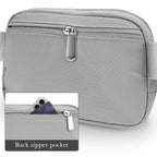 Extra Long Strap Fanny Pack, 60 Inch Max Adjustable Plus Size Crossbody Bag, Extended Length Waist Bag, Everywhere Belt Bag 1L, Grey